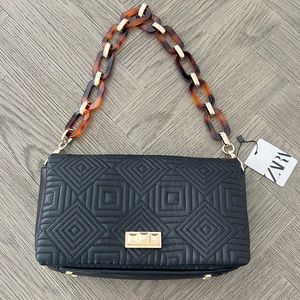 Zara black shoulder bag